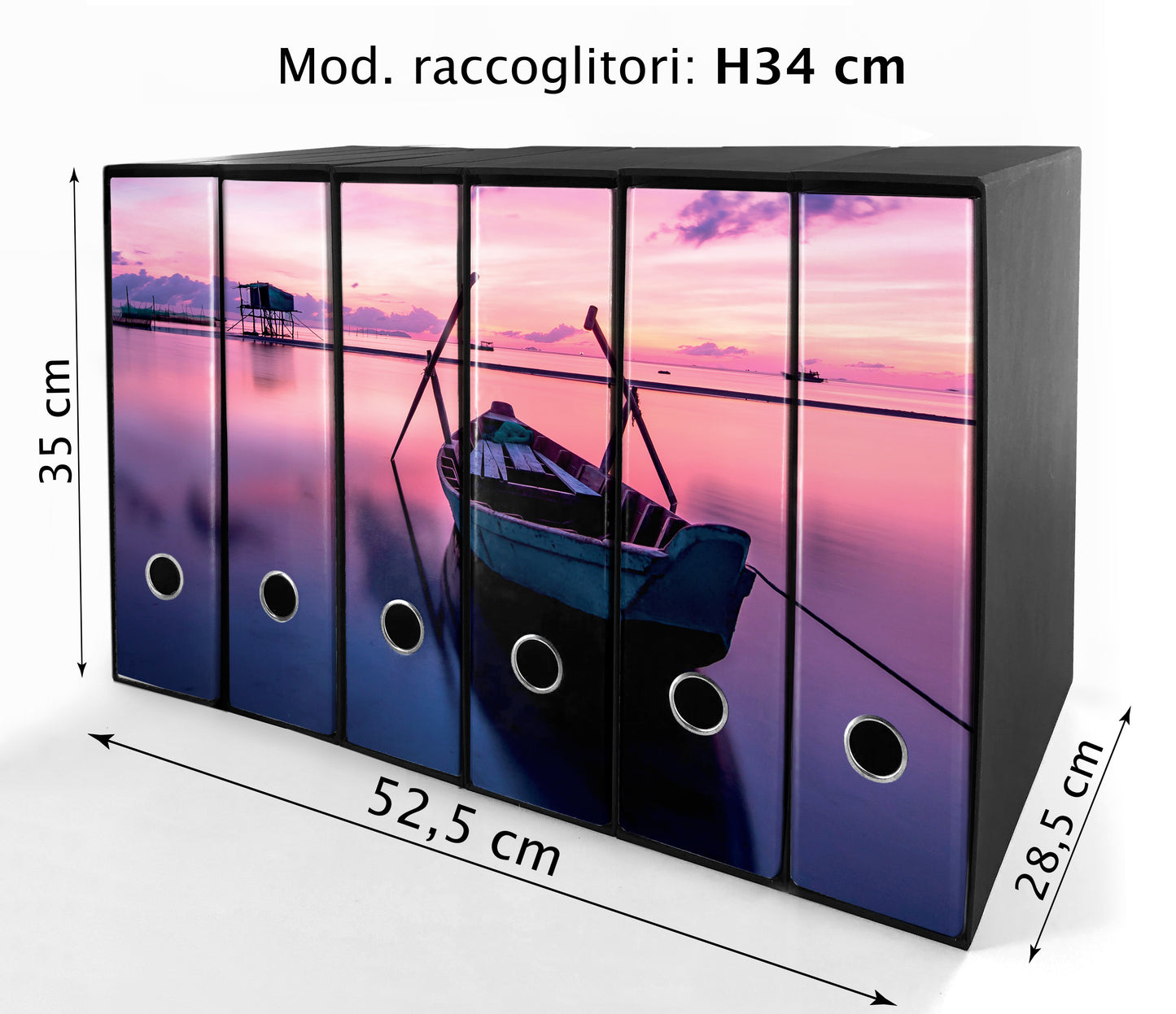 Set da 6 raccoglitori ad anelli - BARCA all' ALBA