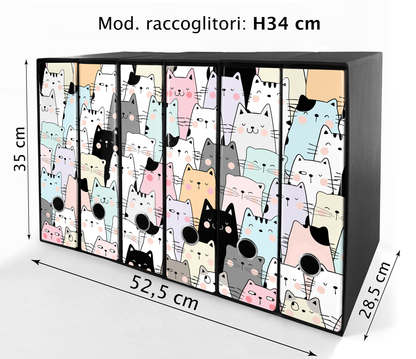 Set da 6 raccoglitori ad anelli - GATTONI