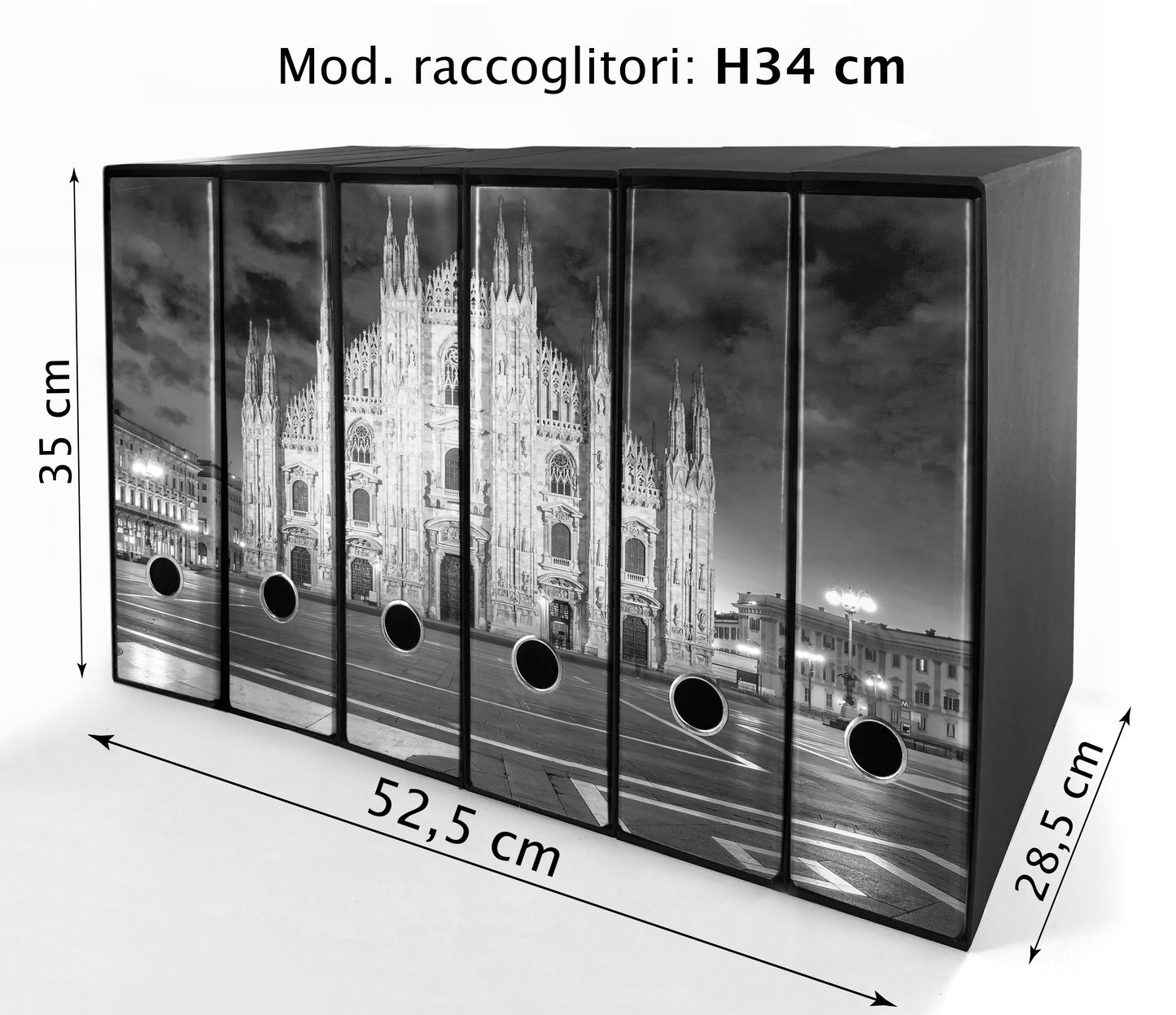 Set da 6 raccoglitori ad anelli DUOMO DI MILANO - Faldoni SHAREPRINTING