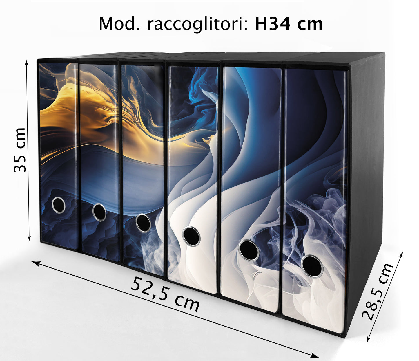Set da 6 raccoglitori ad anelli MURALES ASTRATTO - Faldoni SHAREPRINTING