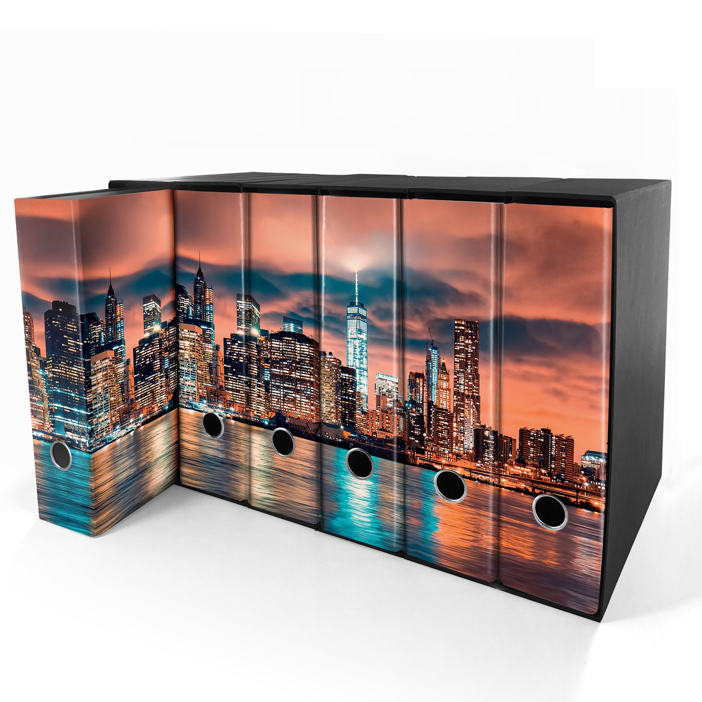 Set da 6 raccoglitori ad anelli - NEW YORK
