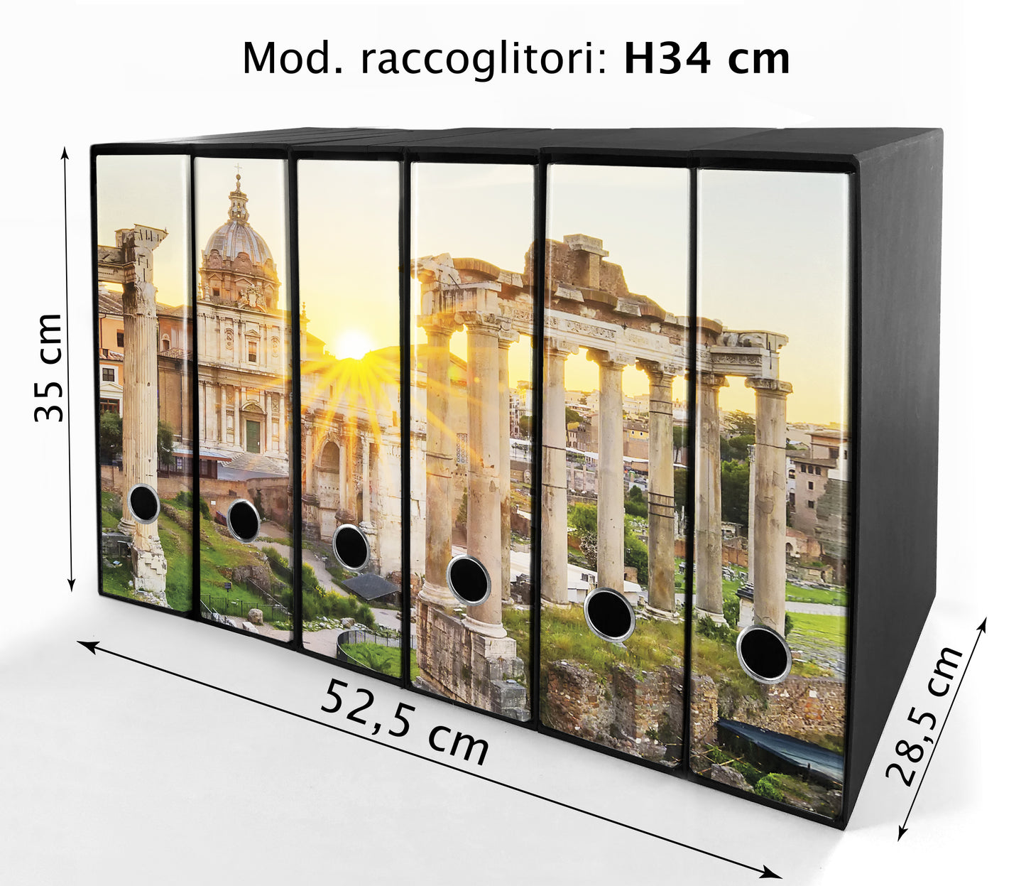 Set da 6 raccoglitori ad anelli ROMA ANTICA - Faldoni SHAREPRINTING