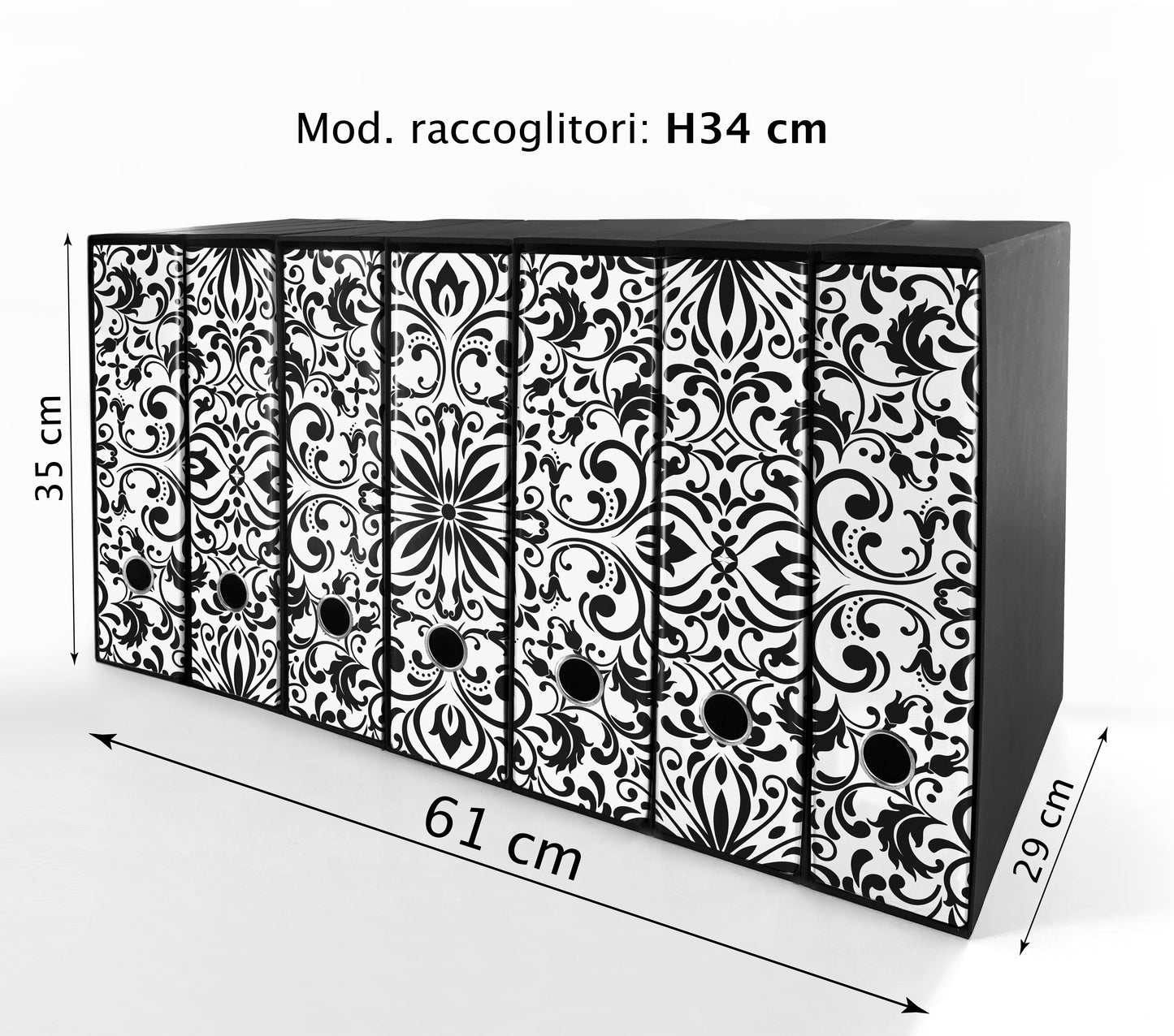 Set da 7 raccoglitori ad anelli DAMASCO - Faldoni SHAREPRINTING