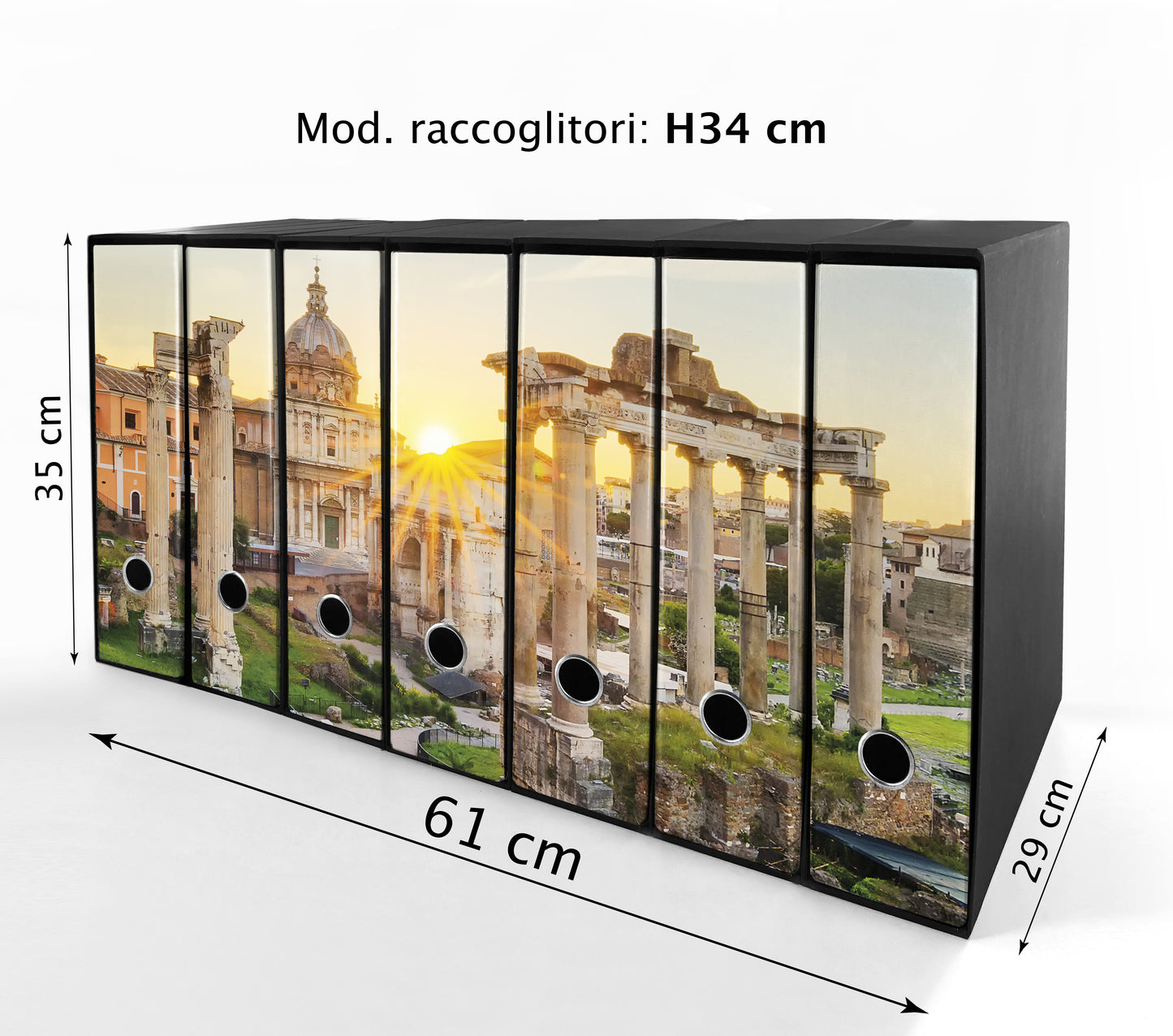 Set da 7 raccoglitori ad anelli ROMA ANTICA - Faldoni SHAREPRINTING