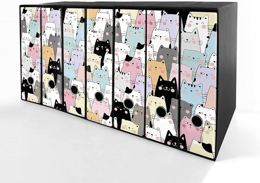 Set da 7 raccoglitori ad anelli GATTONI - Faldoni SHAREPRINTING (H31 con 2 anelli)