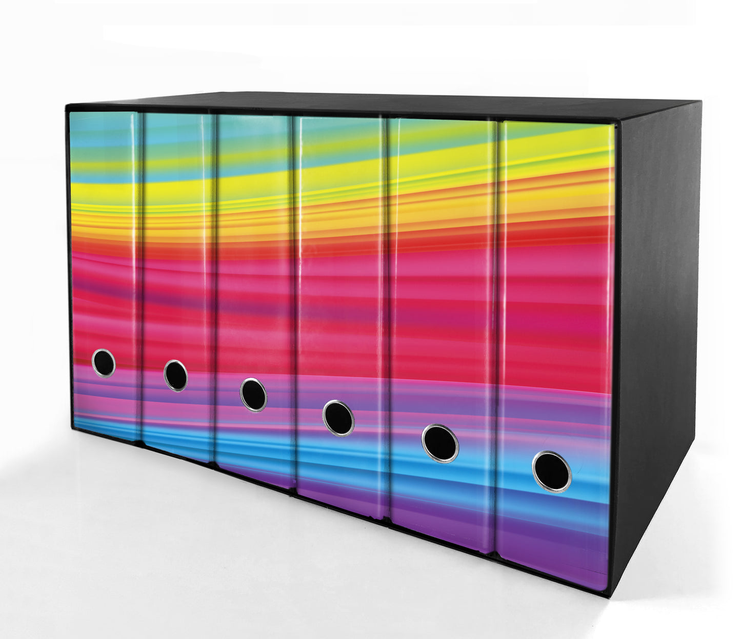 Set da 6 raccoglitori ad anelli ARCOBALENO - Faldoni SHAREPRINTING