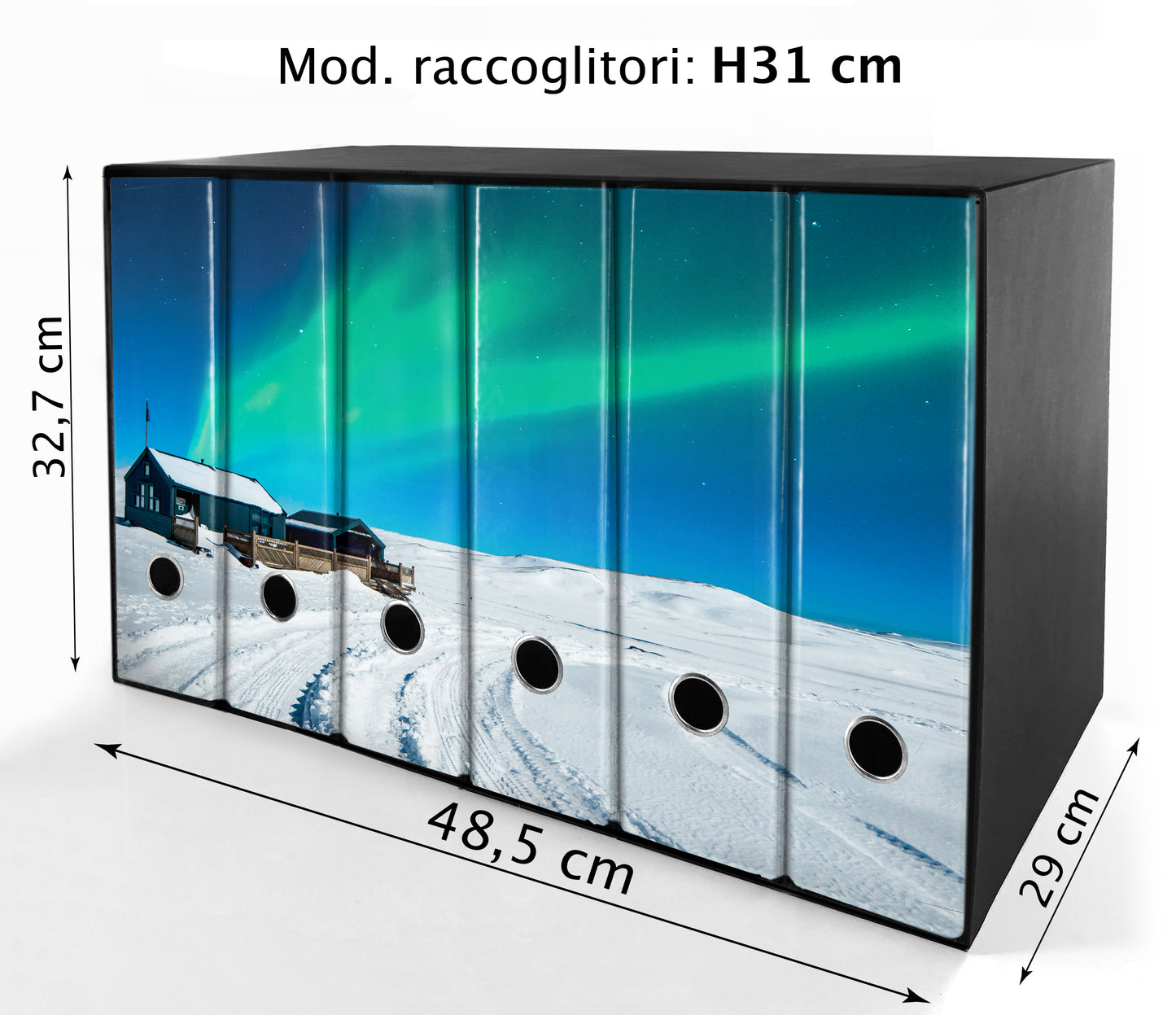 Set da 6 raccoglitori ad anelli - AURORA