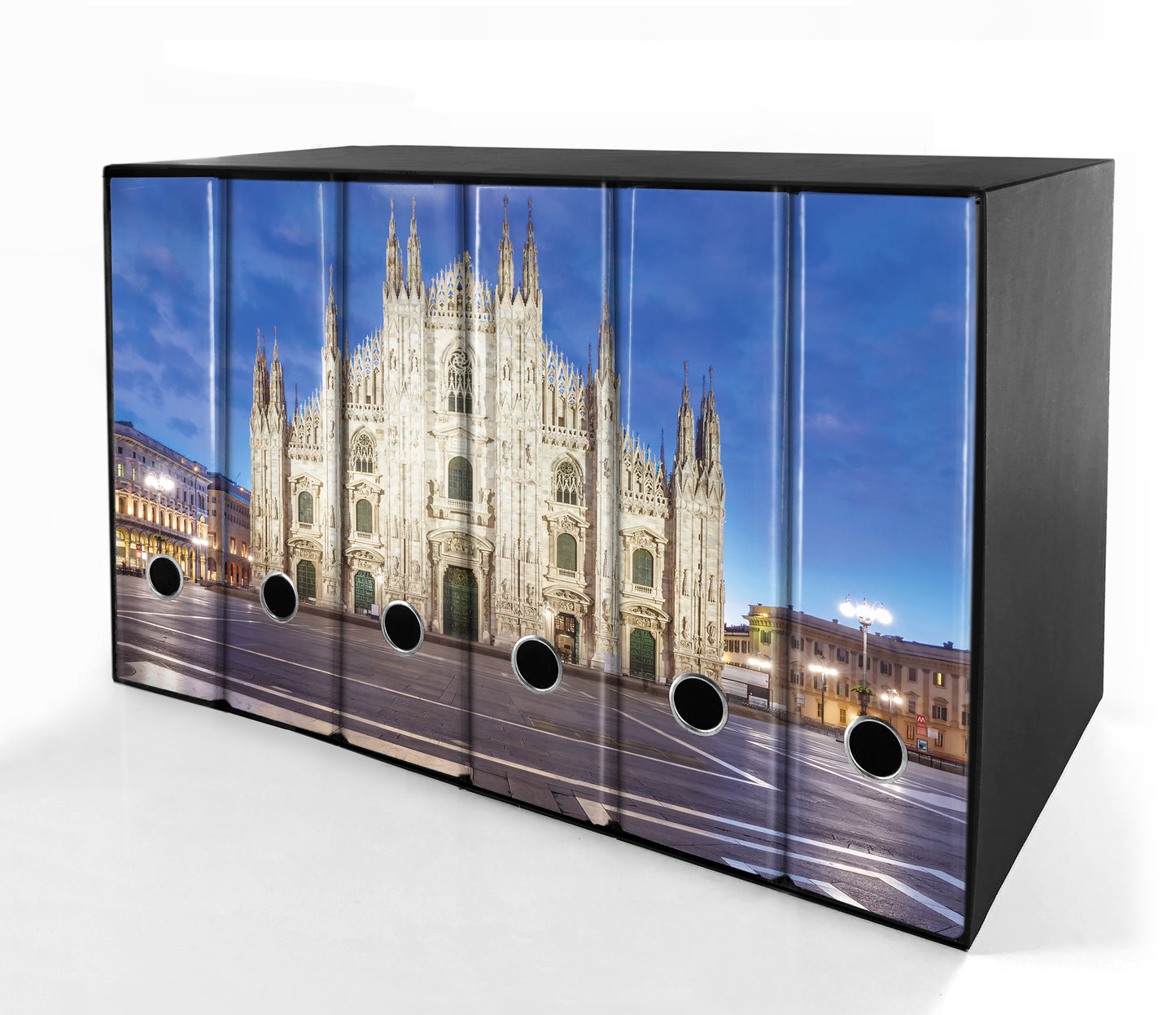 Set da 6 raccoglitori ad anelli DUOMO DI MILANO A COLORI - Faldoni SHAREPRINTING