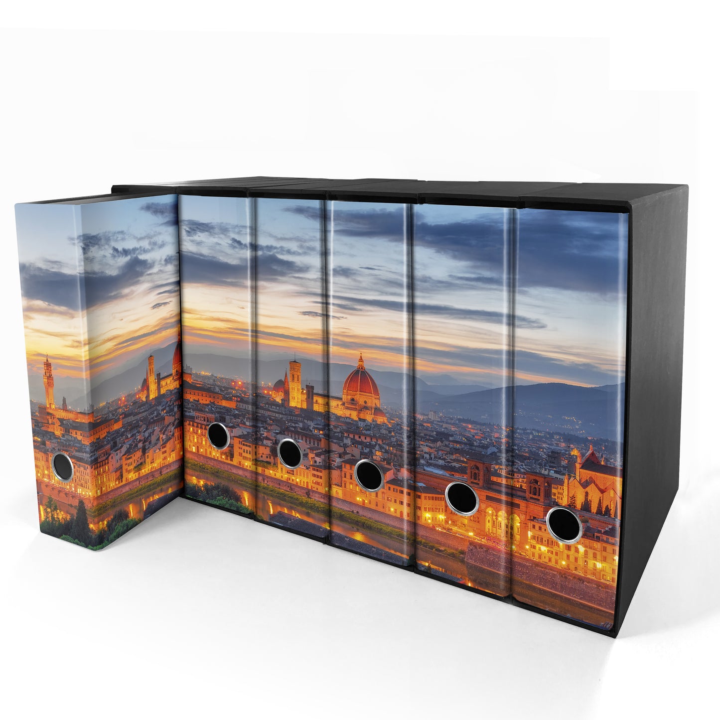 Set da 6 raccoglitori ad anelli FIRENZE - Faldoni SHAREPRINTING