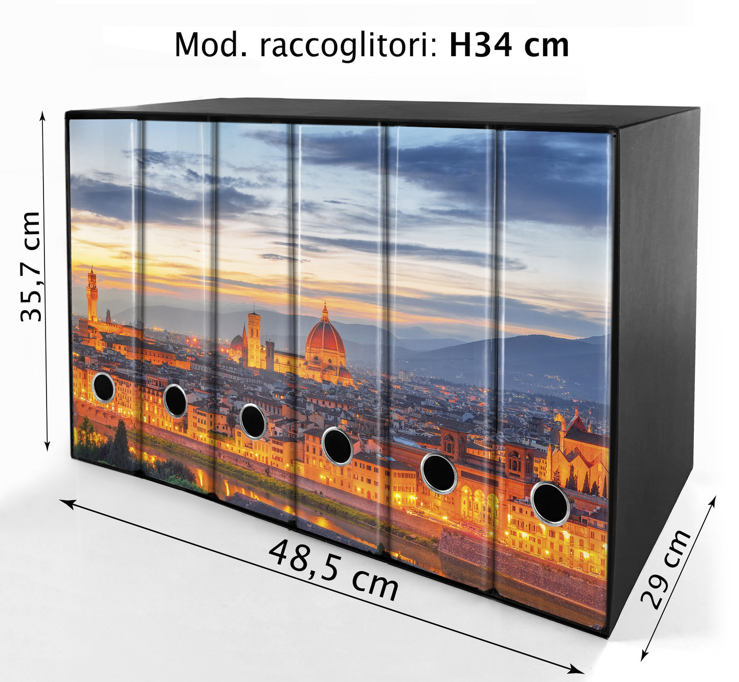 Set da 6 raccoglitori ad anelli FIRENZE - Faldoni SHAREPRINTING