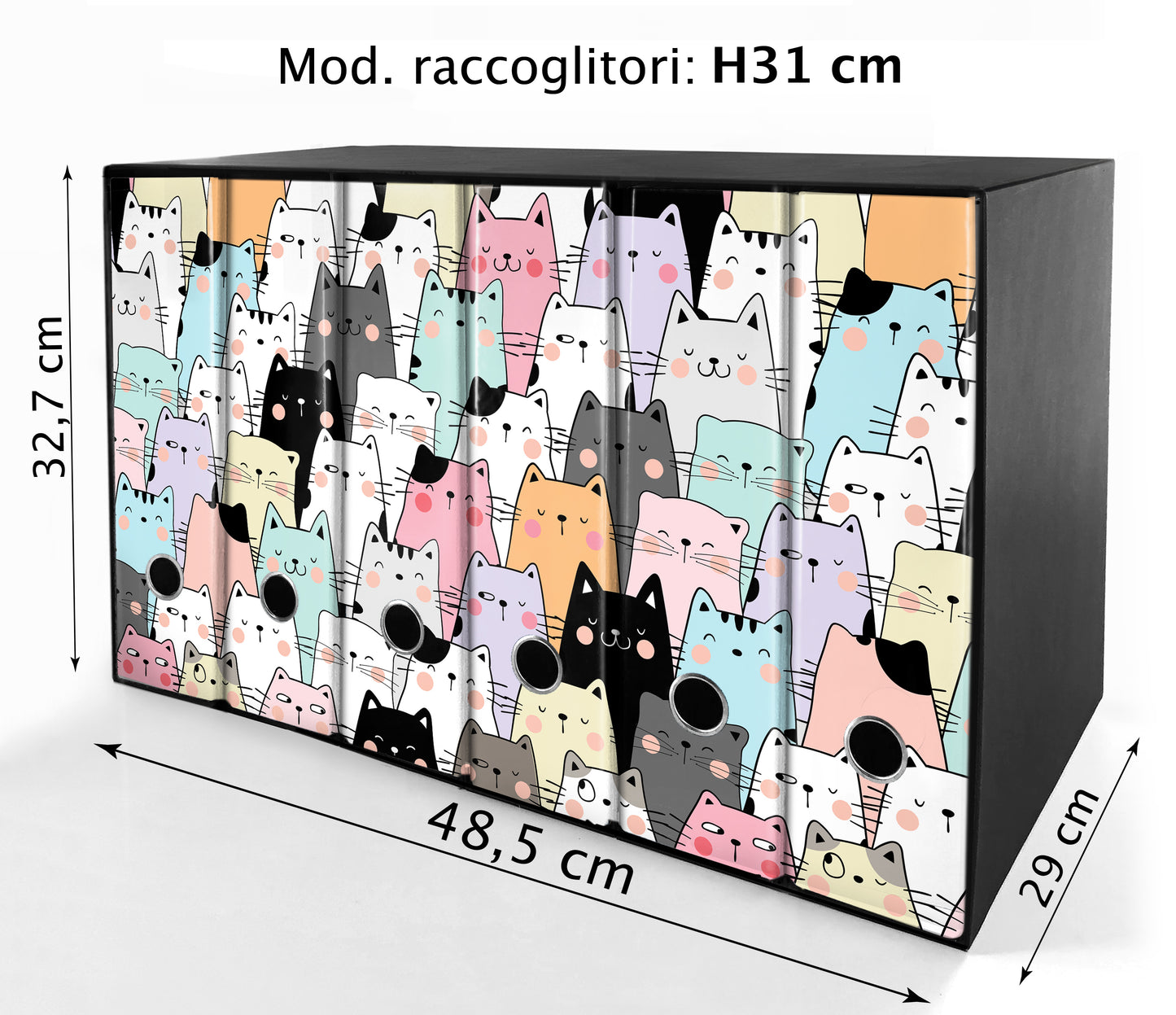 Set da 6 raccoglitori ad anelli - GATTONI