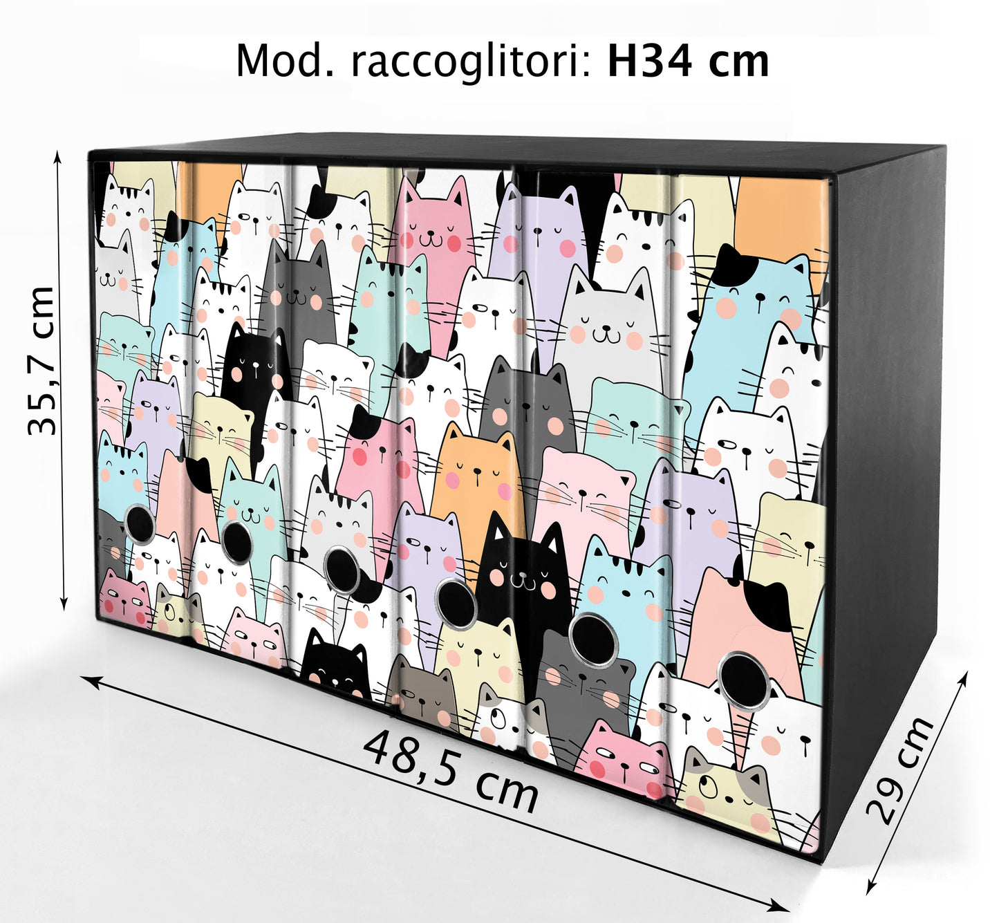 Set da 6 raccoglitori ad anelli - GATTONI