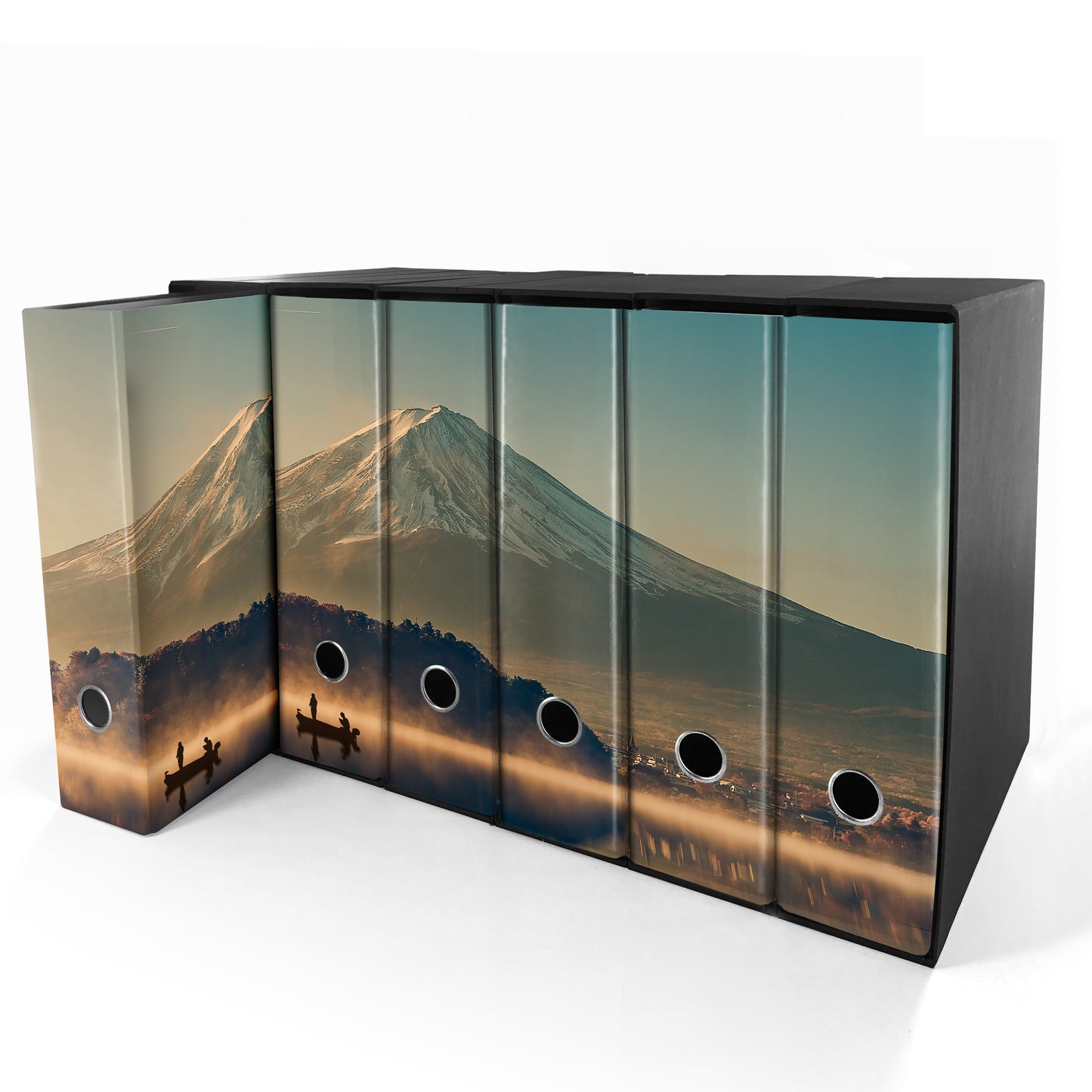 Set da 6 raccoglitori ad anelli - MONTE FUJI