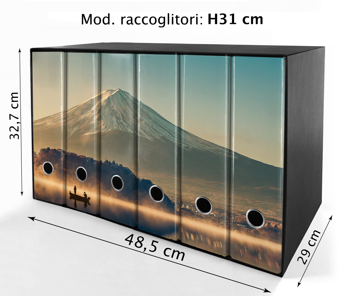 Set da 6 raccoglitori ad anelli - MONTE FUJI