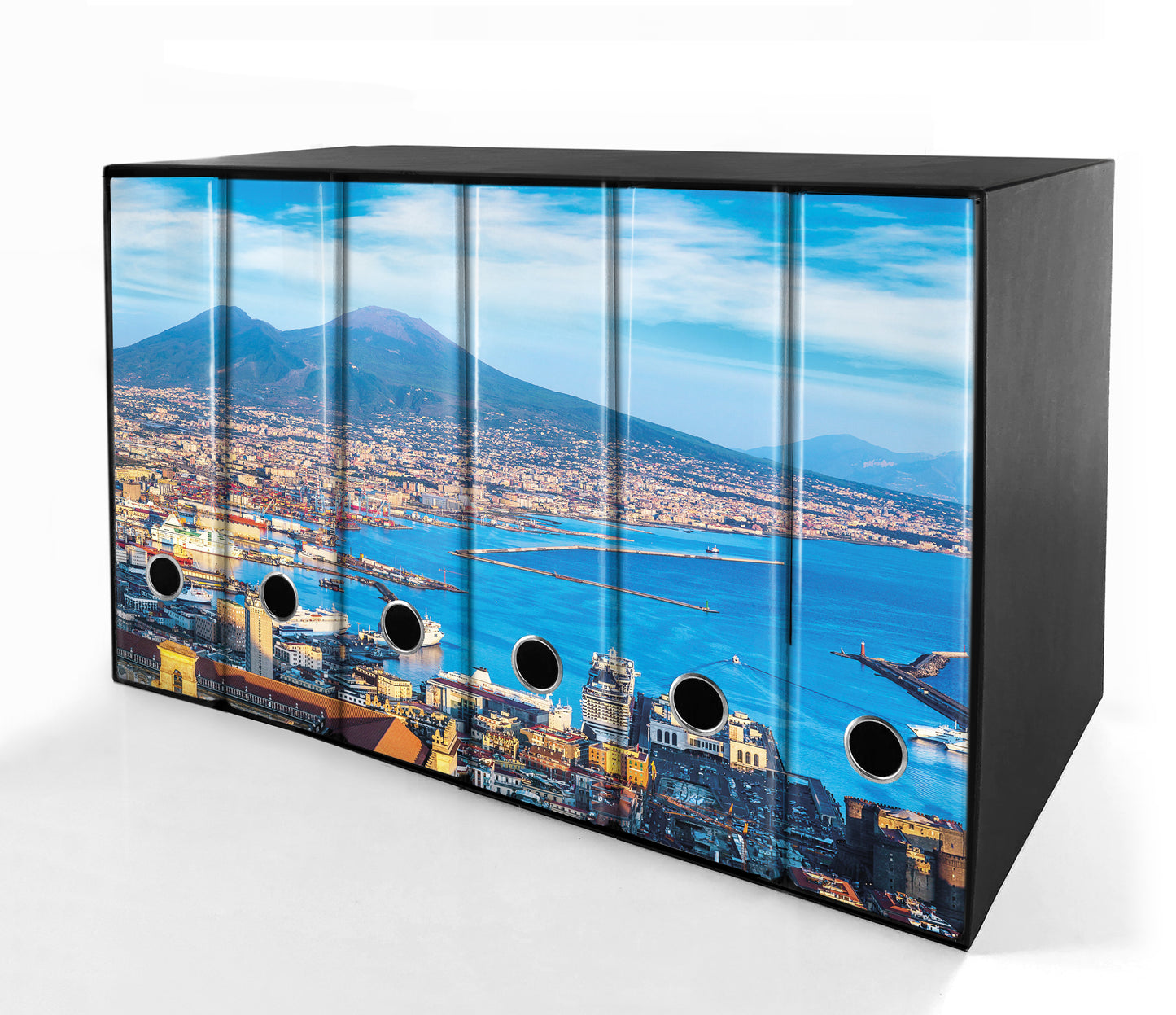 Set da 6 raccoglitori ad anelli GOLFO DI NAPOLI- Faldoni SHAREPRINTING