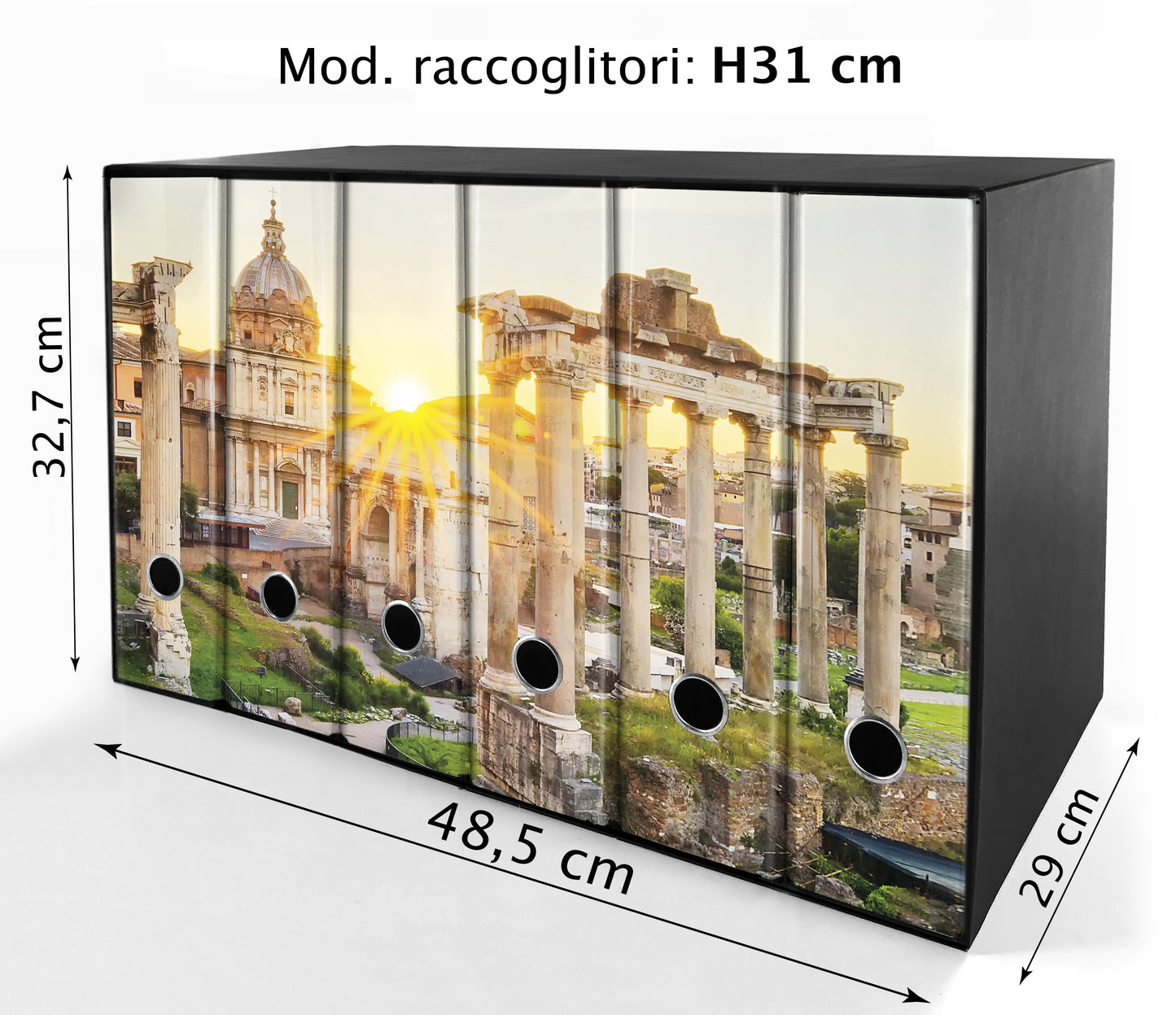 Set da 6 raccoglitori ad anelli ROMA ANTICA - Faldoni SHAREPRINTING
