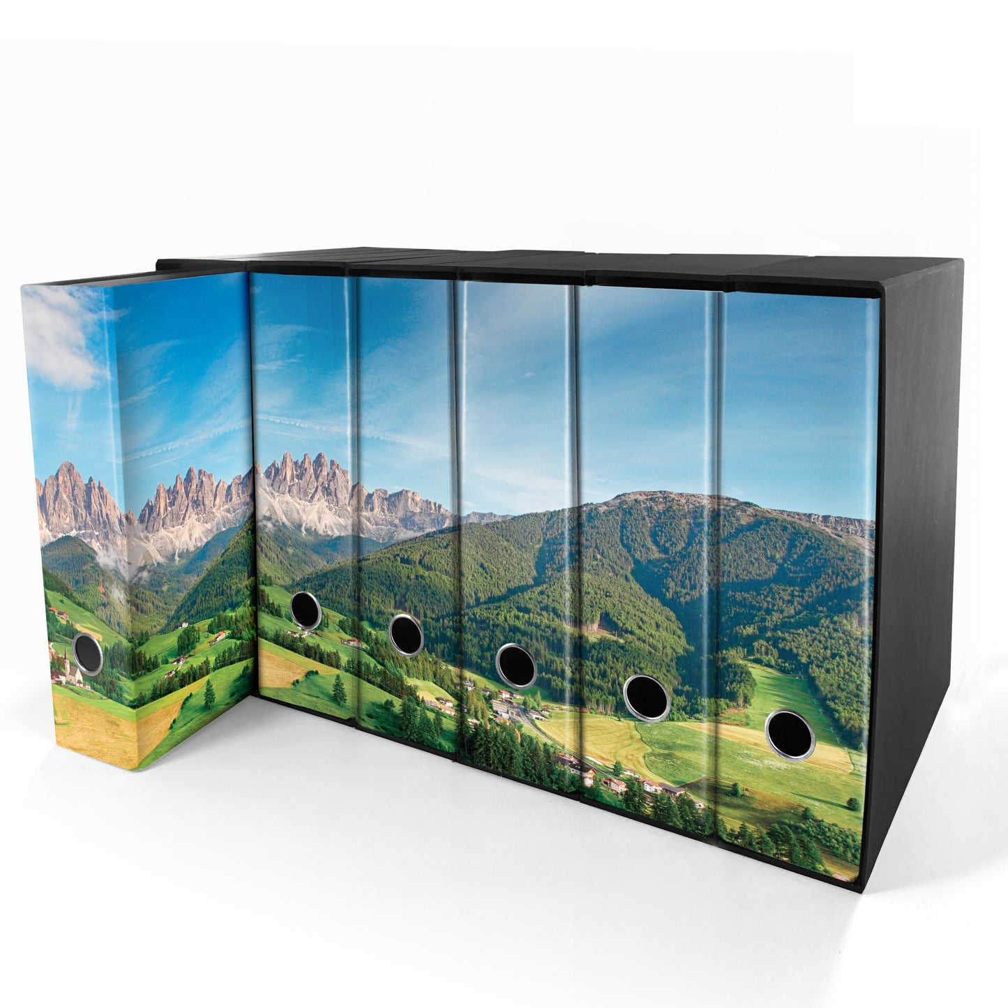 Set da 6 raccoglitori ad anelli - SCENARIO ALPINO