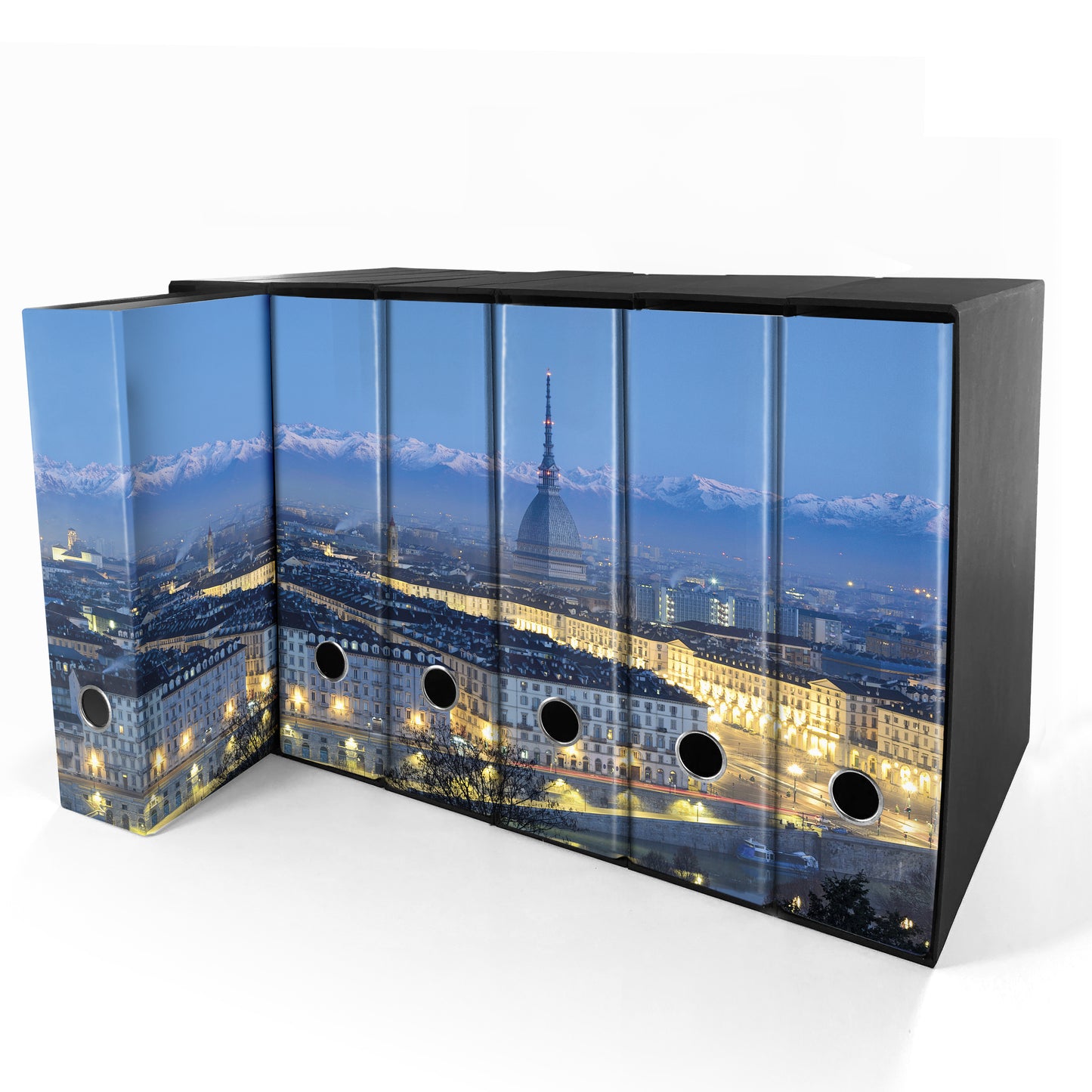 Set da 6 raccoglitori ad anelli TORINO - Faldoni SHAREPRINTING