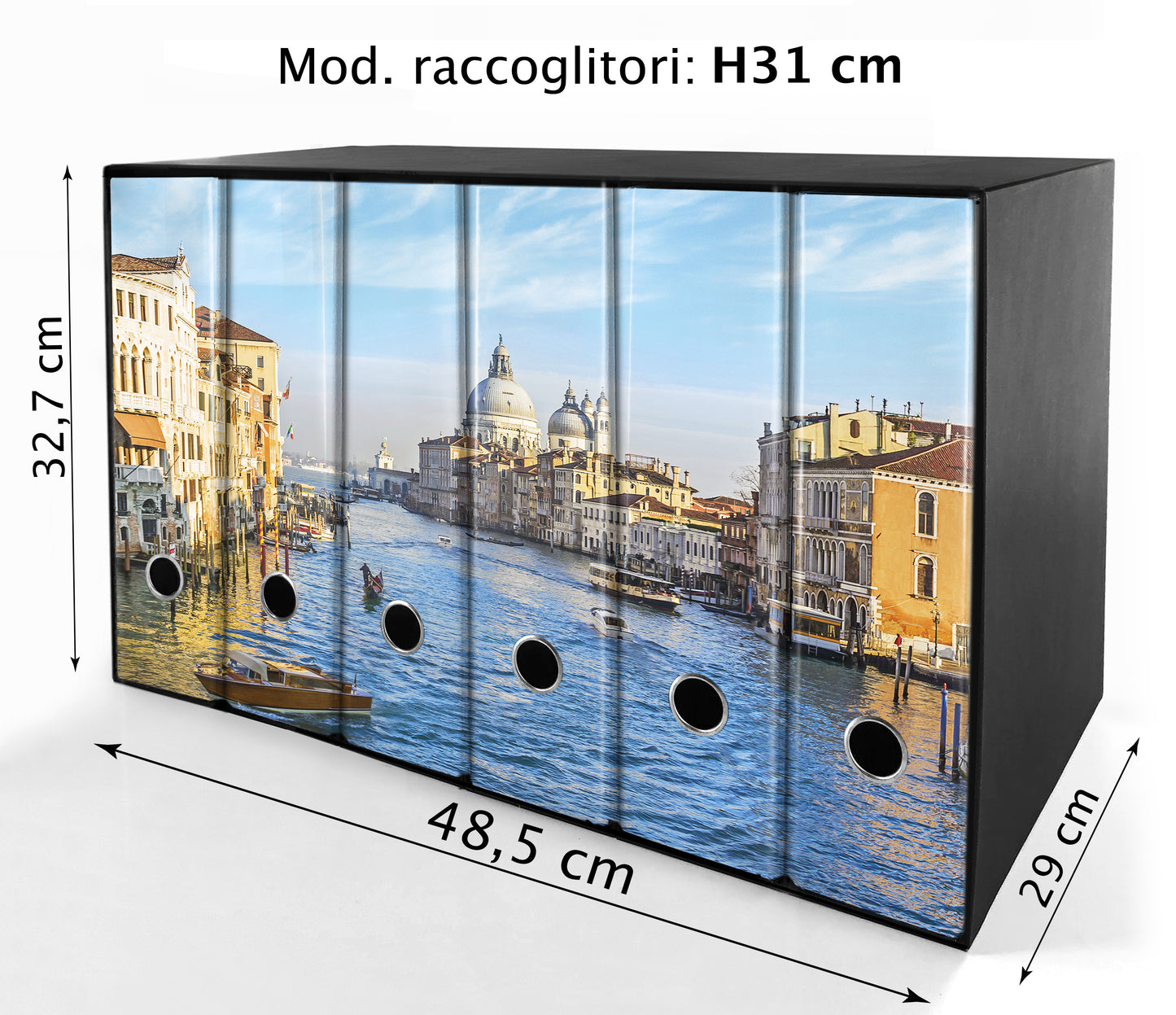 Set da 6 raccoglitori ad anelli VENEZIA, CANAL GRANDE - Faldoni SHAREPRINTING
